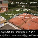 Affiche tournoi double AS6ème km