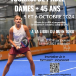 Tournoi de padel dames + 45 ans