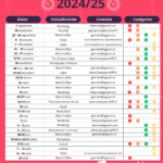 Calendrier Jeunes 04 2025